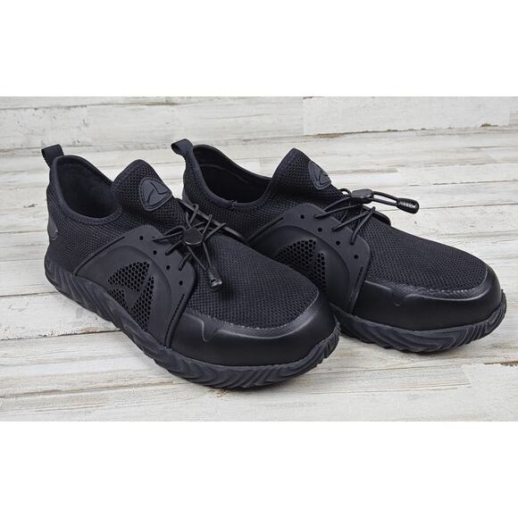 The Invincible Shoe Women/Men Defender 2.0 Steel Toe Shoe Black Size USW 7.5/M 6 - Picture 1 of 9